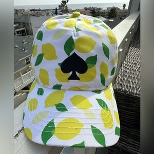 Kate Spade🍋Lemon Toss Baseball Cap NWT